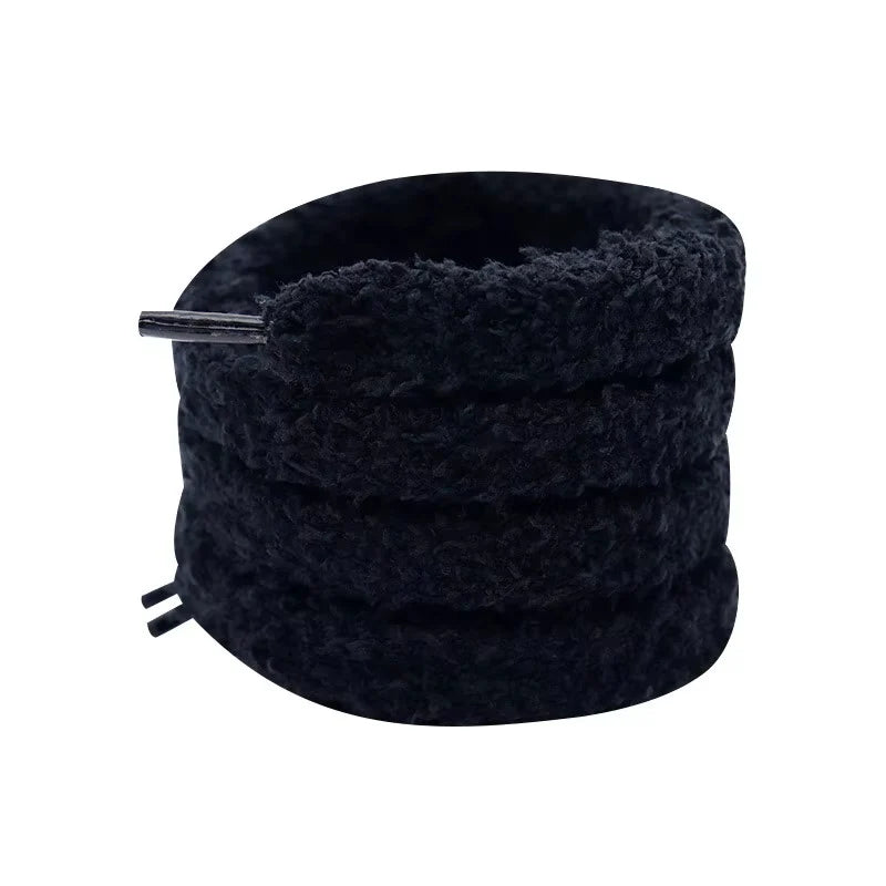 FLUFFY LACES BLACK